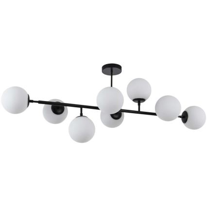 Luster na šipci DORADO 8xE14/40W/230V crna