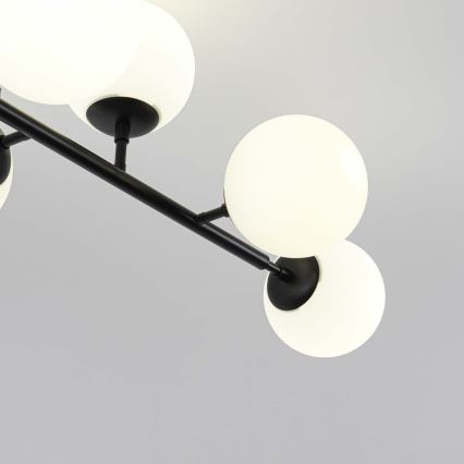 Luster na šipci DORADO 8xE14/40W/230V crna