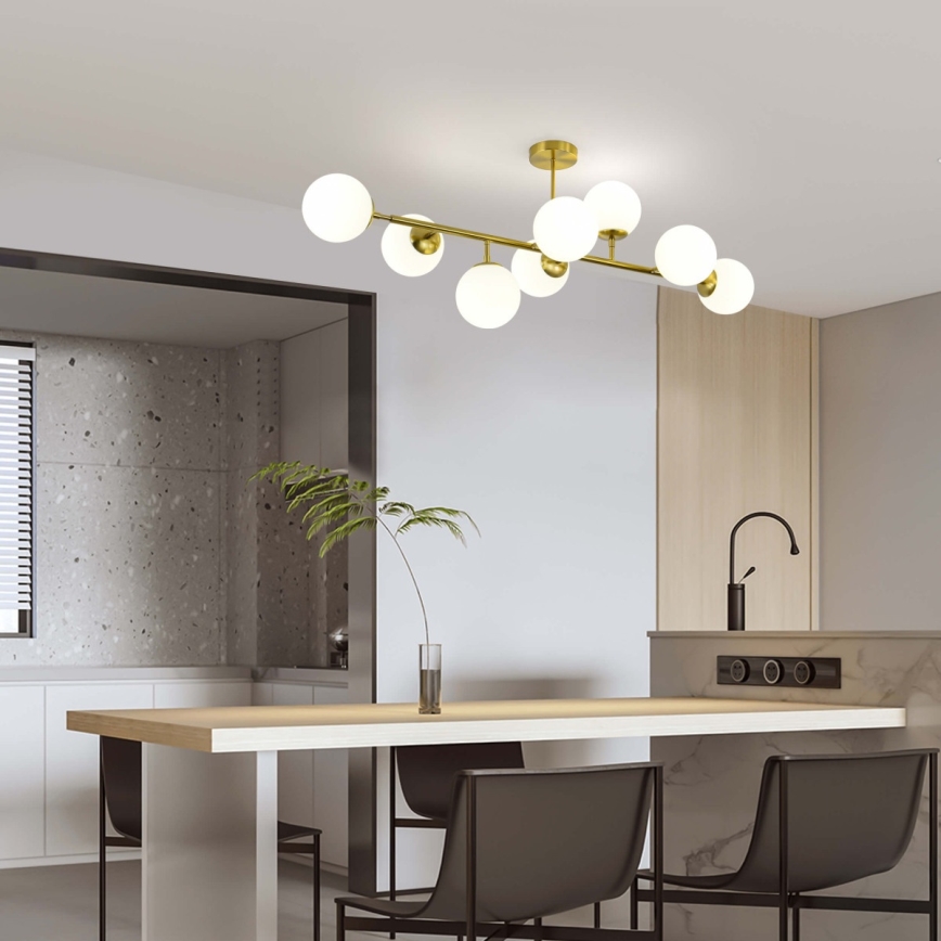 Luster na šipci DORADO 8xE14/40W/230V zlatni