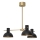 Luster na šipci ESTATE MINI 3xE27/15W/230V crna