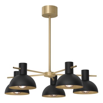 Luster na šipci ESTATE MINI 5xE27/15W/230V crna