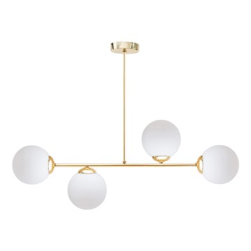 Luster na šipci FIRA 4xE27/60W/230V zlatna