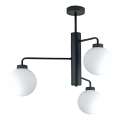 Luster na šipci FLEX 3xE27/60W/230V crna/bela