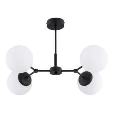 Luster na šipci FOTON 4xE14/10W/230V crna