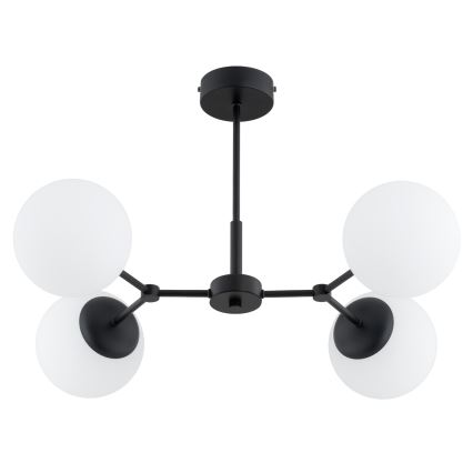 Luster na šipci FOTON 4xE14/10W/230V crna