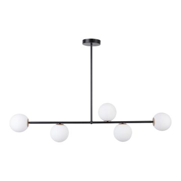Luster na šipci GAMA 5xG9/12W/230V crna