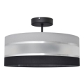 Luster na šipci HELEN 3xE27/15W/230V crna/siva/sjajni hrom