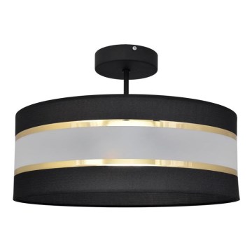 Luster na šipci HELEN 3xE27/15W/230V crna/zlatna