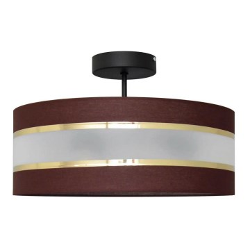 Luster na šipci HELEN 3xE27/15W/230V smeđa/crna/zlatna