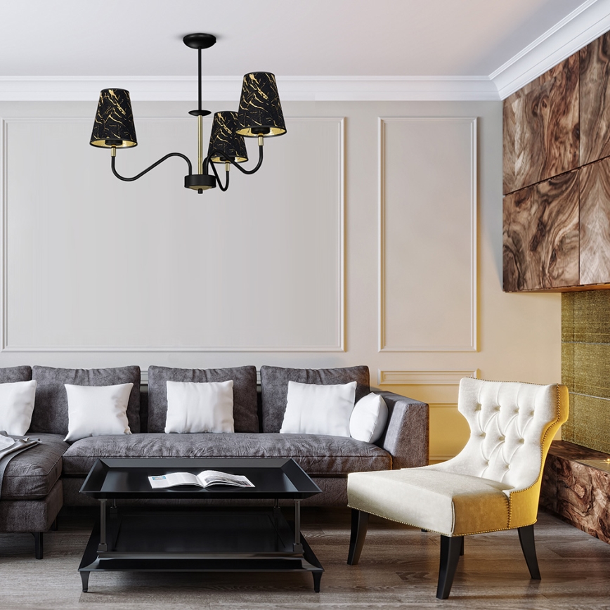 Luster na šipci HERMES 3xE27/60W/230V