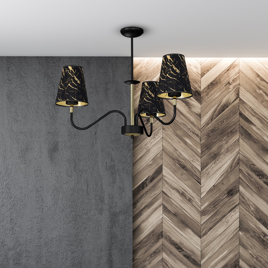 Luster na šipci HERMES 3xE27/60W/230V