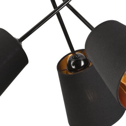 Luster na šipci IRMA 3xE27/15W/230V crna