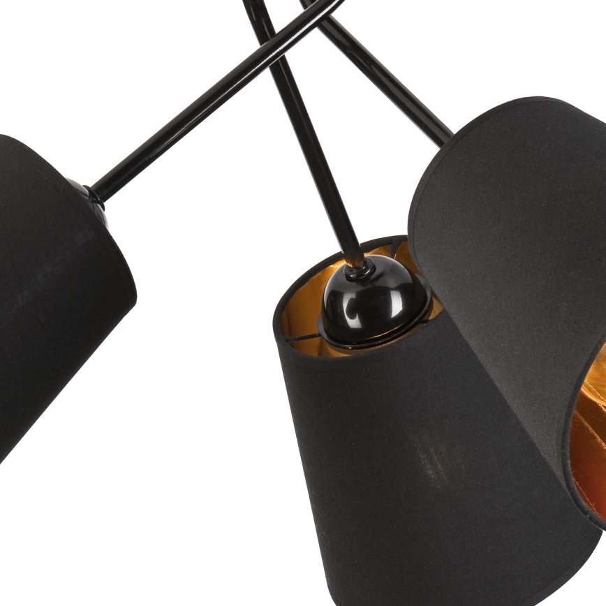 Luster na šipci IRMA 3xE27/15W/230V crna