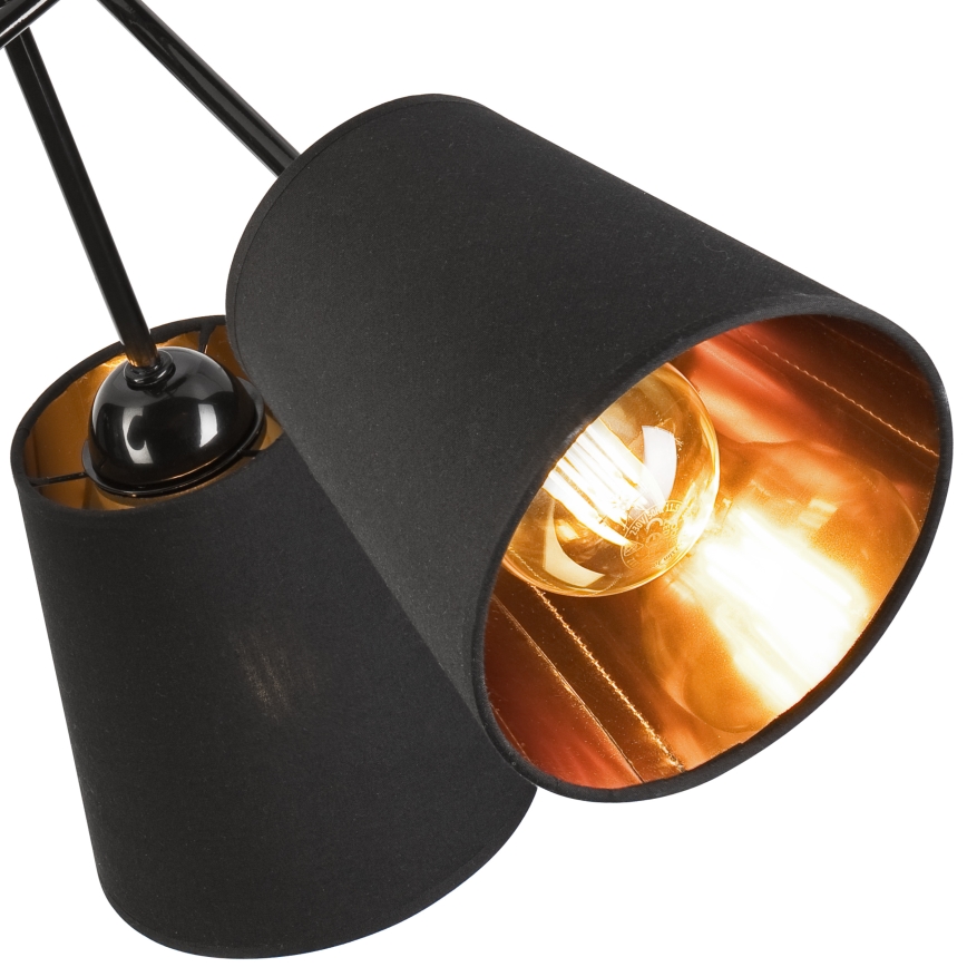 Luster na šipci IRMA 3xE27/15W/230V crna