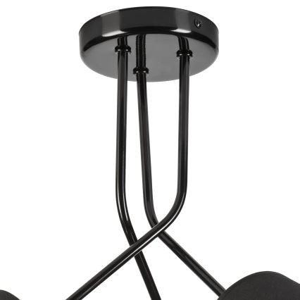 Luster na šipci IRMA 3xE27/15W/230V crna