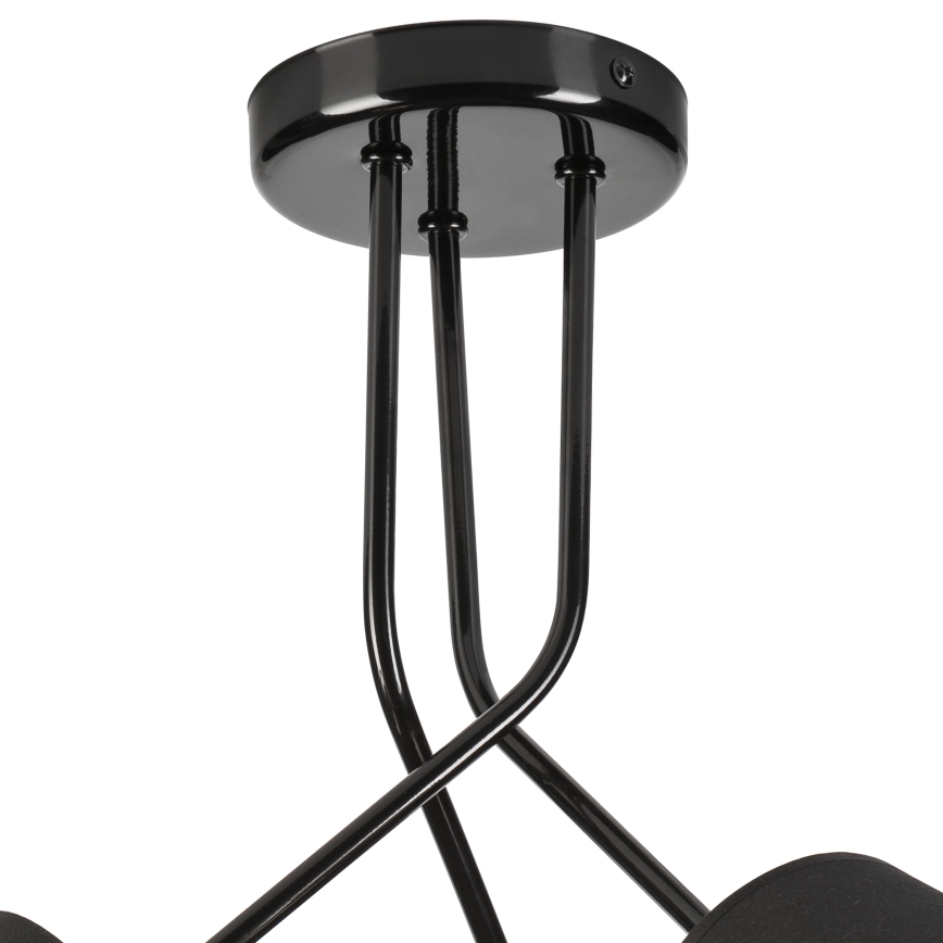 Luster na šipci IRMA 3xE27/15W/230V crna