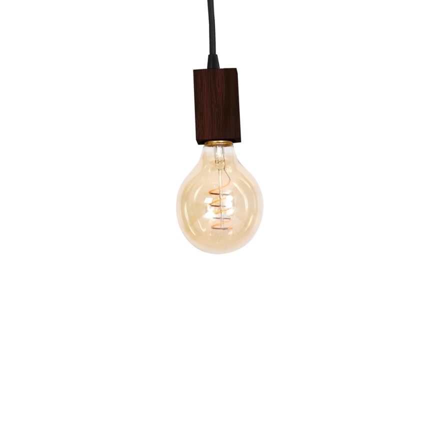 Luster na šipci JACK 3xE27/40W/230V braon drvo