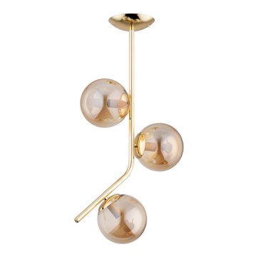 Luster na šipci LALEN 3xE14/40W/230V bež