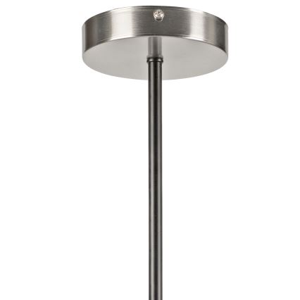 Luster na šipci LILOU 6xE14/5W/230V matni hrom/zadimljeno staklo