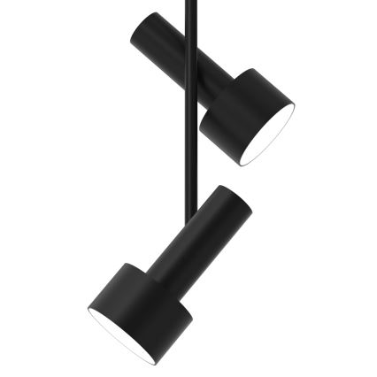Luster na šipci LINTERNA 2xGX53/12W/230V crna