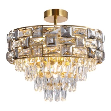 Luster na šipci LUXURIA 9xE14/40W/230V zlatni