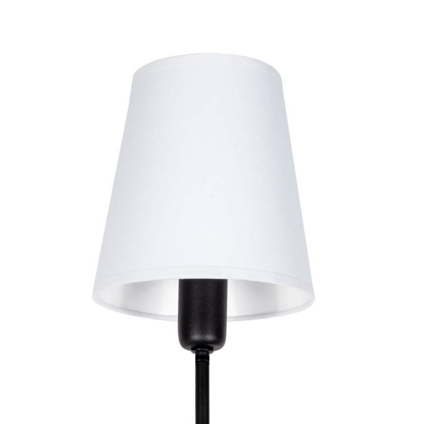 Luster na šipci MADELA 5xE14/40W/230V bela/crna