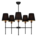 Luster na šipci MADELA 5xE14/40W/230V crna