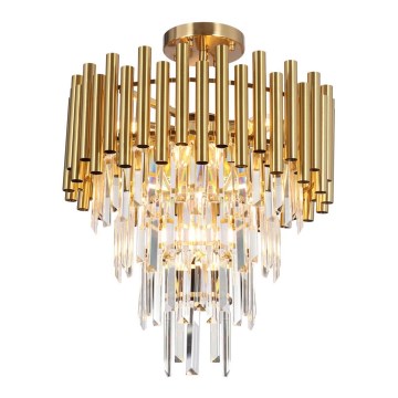 Luster na šipci MADISON 9xE14/40W/230V zlatna