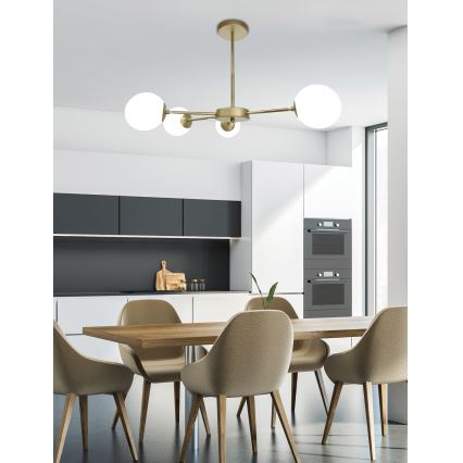 Luster na šipci MATI 4xG9/20W/230V zlatni