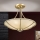 Luster na šipci MAURO 3xE27/60W/230V, prečnik 42 cm, bronza