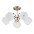 Luster na šipci NESTOR 5xE27/40W/230V mesing