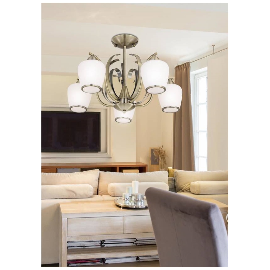 Luster na šipci OPERA 5xE27/60W/230V