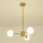 Luster na šipci PUFF 3xE27/40W/230V mesing