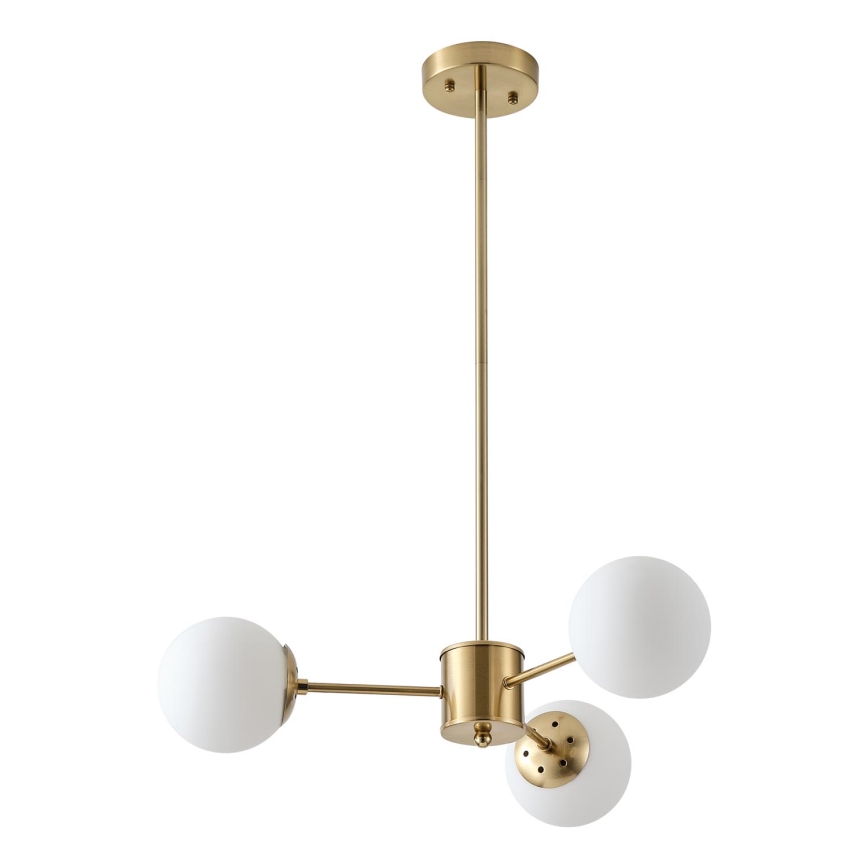 Luster na šipci PUFF 3xE27/40W/230V mesing