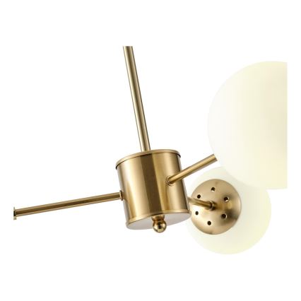 Luster na šipci PUFF 3xE27/40W/230V mesing