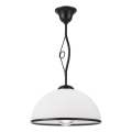 Luster na šipci RETRO 1xE27/60W/230V crna/bela