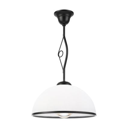 Luster na šipci RETRO 1xE27/60W/230V crna/bela