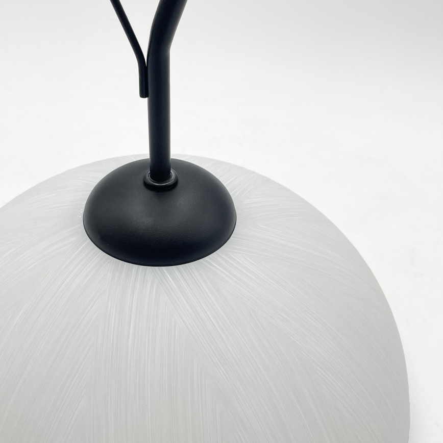 Luster na šipci RETRO 1xE27/60W/230V crna/bela