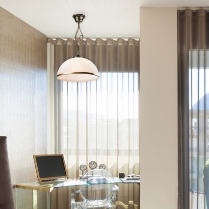 Luster na šipci RETRO 1xE27/60W/230V crna patina