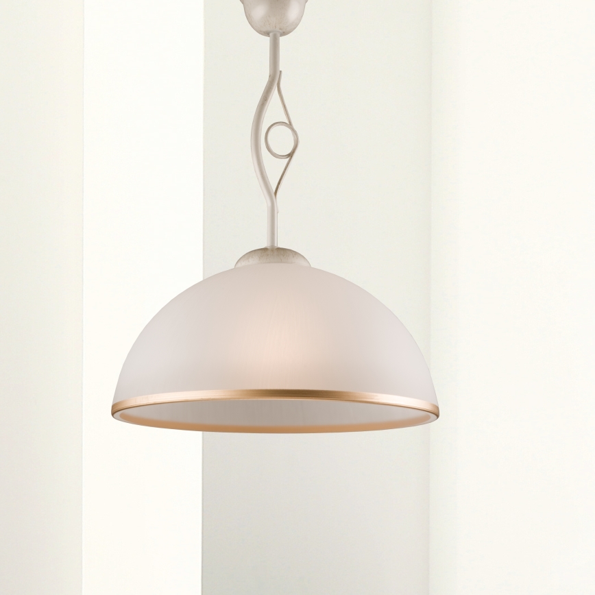 Luster na šipci RETRO II 1xE27/60W/230V bela patina