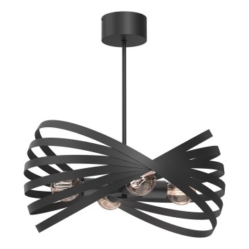 Luster na šipci SPARKLE 4xE27/15W/230V crna