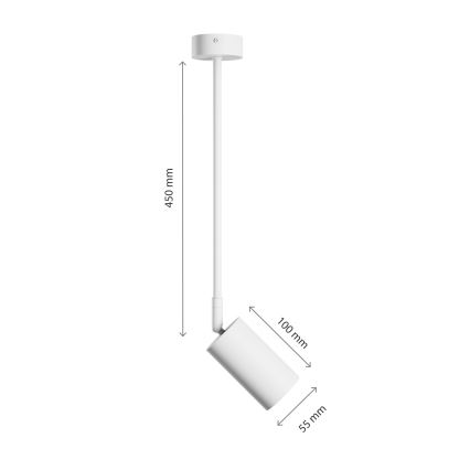 Luster na šipci VARIOSA 1xGU10/10W/230V bela