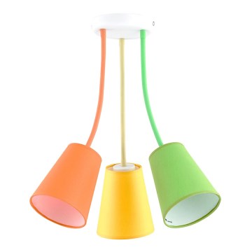 Luster na šipci WIRE COLOUR 3xE27/60W/230V