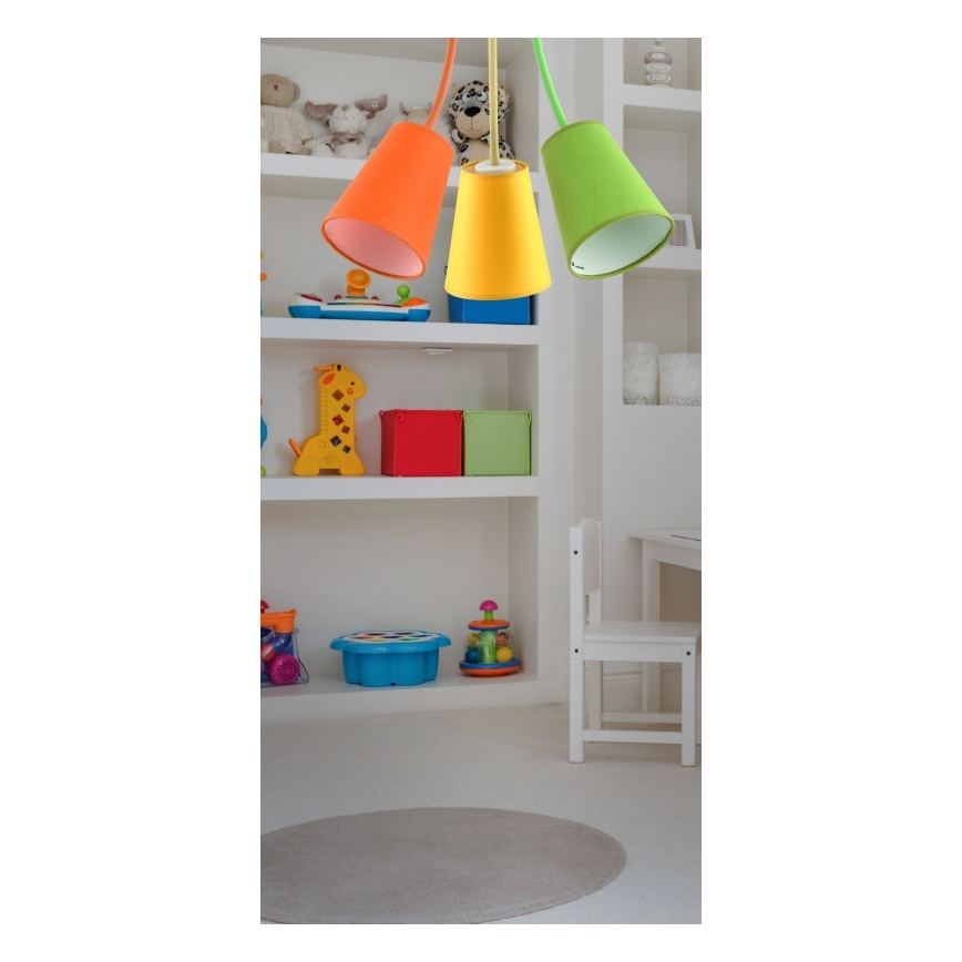 Luster na šipci WIRE COLOUR 3xE27/60W/230V