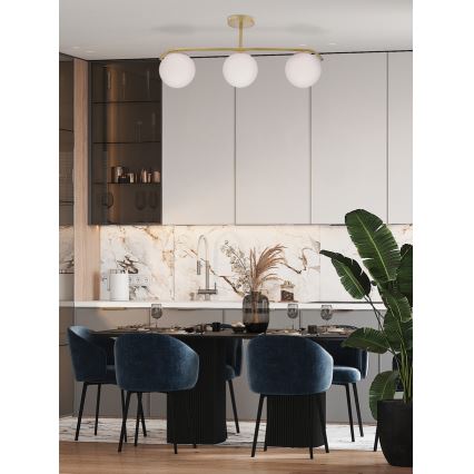 Luster na stalku AMADEO 3xE14/40W/230V mesing