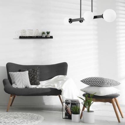 Luster na stalku ASTRO 4xG9/5W/230V crna