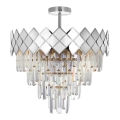 Luster na stalku CARISMA 9xE14/40W/230V matni hrom