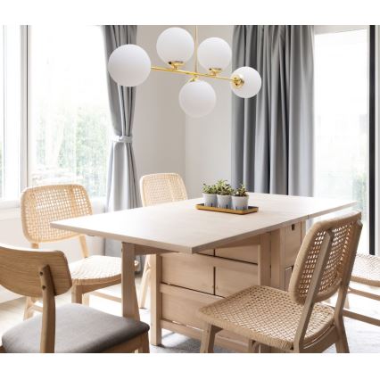 Luster na stalku FIRA 5xE27/60W/230V zlatna