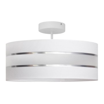 Luster na stalku HELEN 3xE27/15W/230V bela/sjajni hrom