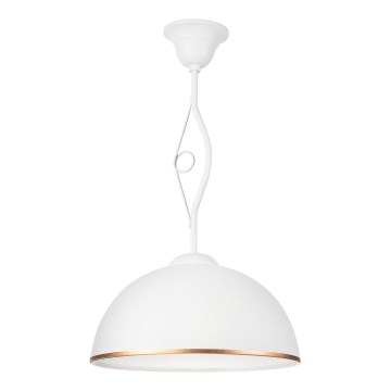 Luster na stalku RETRO II 1xE27/60W/230V bela